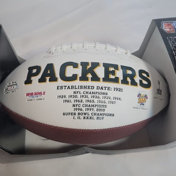 Greenbay Packers NFL Full Size Signature Series Autograph Football - Picture 8 of 14